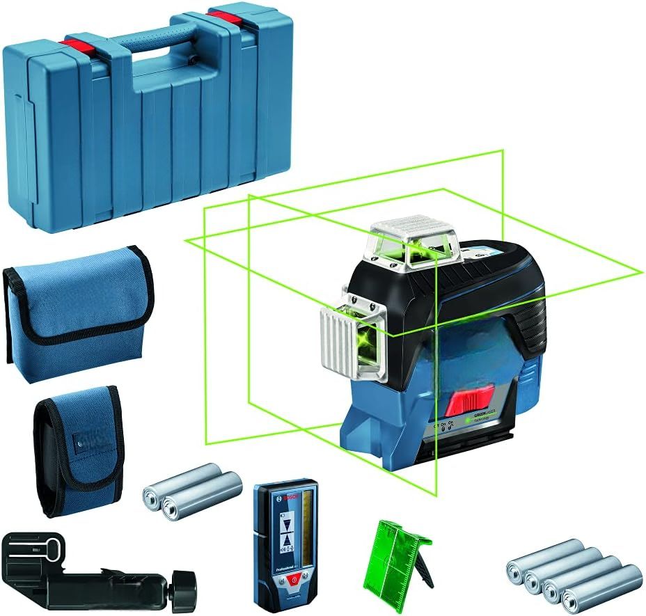 Line Laser Level GLL 3-80 CG – 80m 360° with LR7 Receiver and Carrying Case