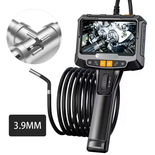 Rotating Dual-Lens Endoscope Inspection Camera