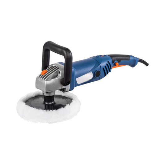 1,400 W Corded 180 mm Variable-Speed Polisher with Soft-Grip & Speed Control